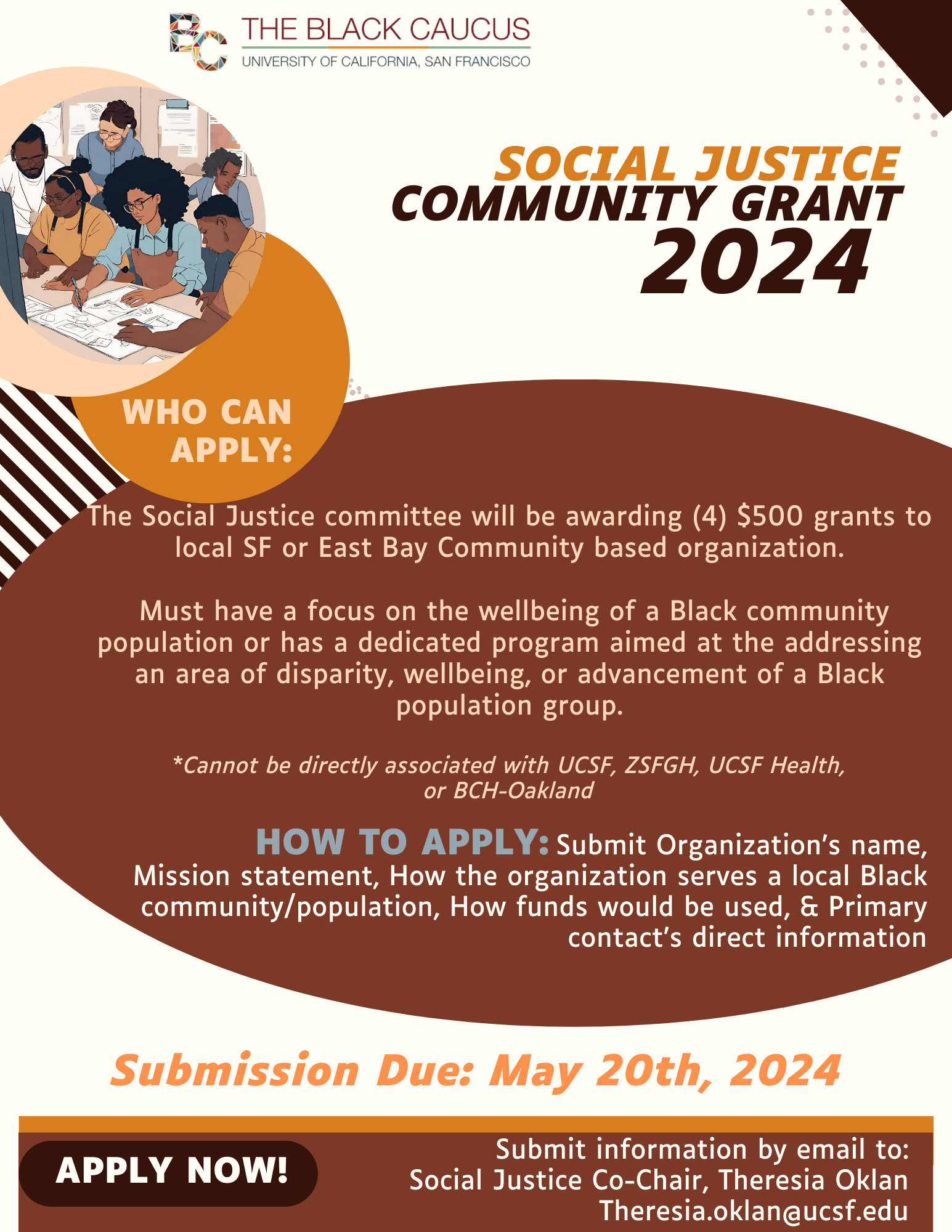 Social Justice Grant 2024 Flyer