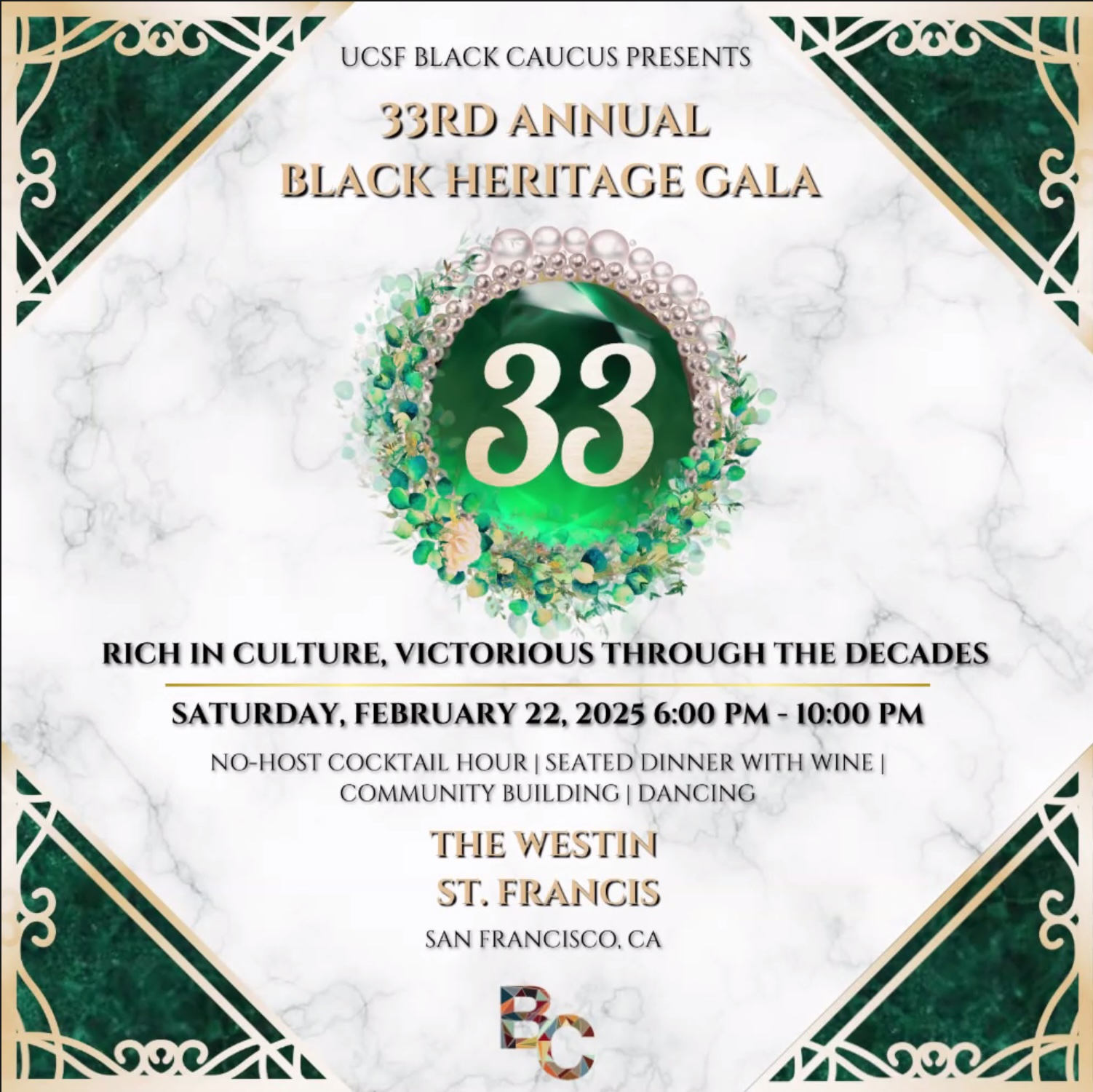 Black Caucus Gala Flyer